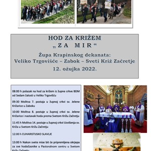 Korizmeni križni put "Hod za mir" u Krapinskom dekanatu